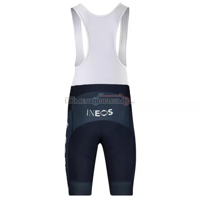 Abbigliamento Ciclismo Ineos Grenadiers Manica Corta 2022 Nero Grigio